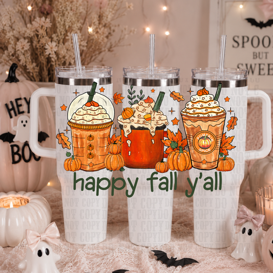 40oz HAPPY FALL YA'LL UV DTF CUP WRAP