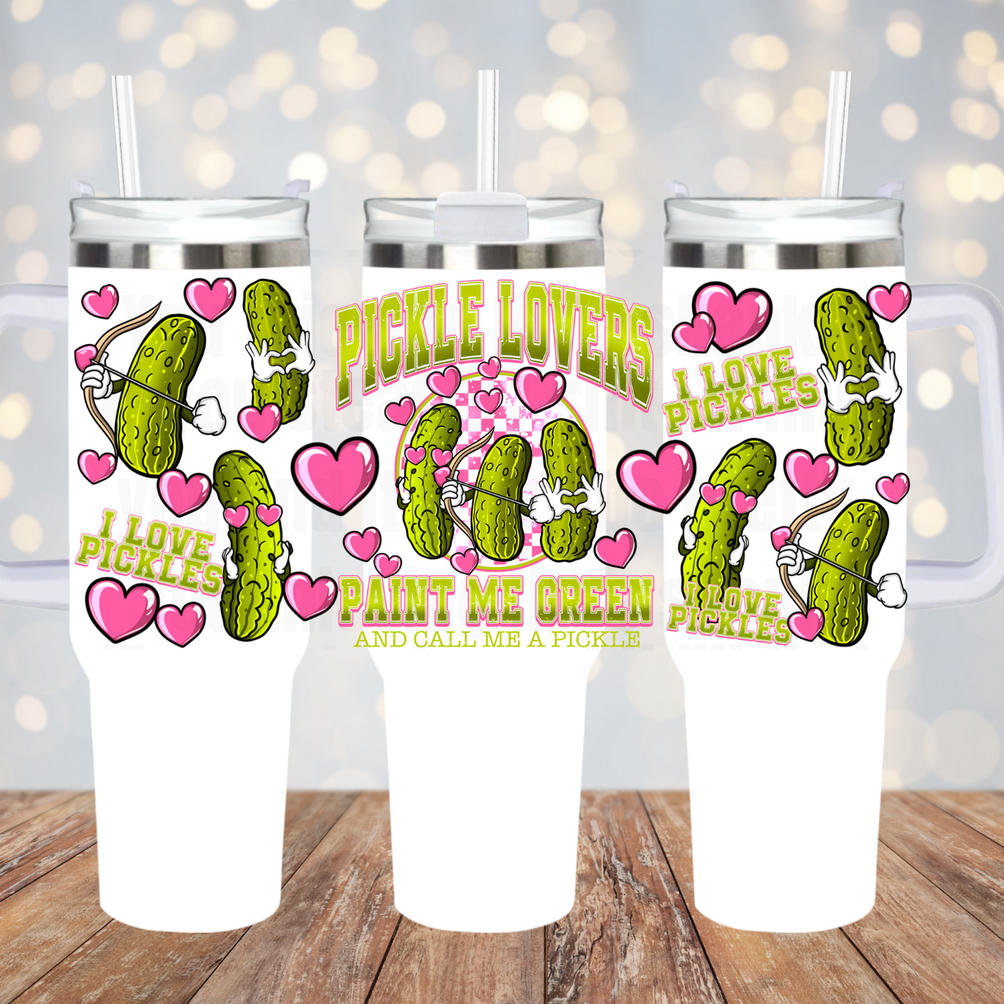 40oz PICKLE LOVER UV DTF Cup Wrap