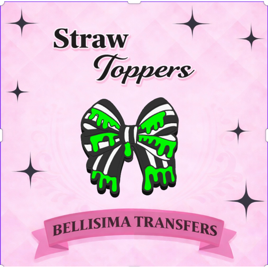 BEETLE BOW Straw Topper – 3D Printed Tumbler Accessory | Standard or Stanley