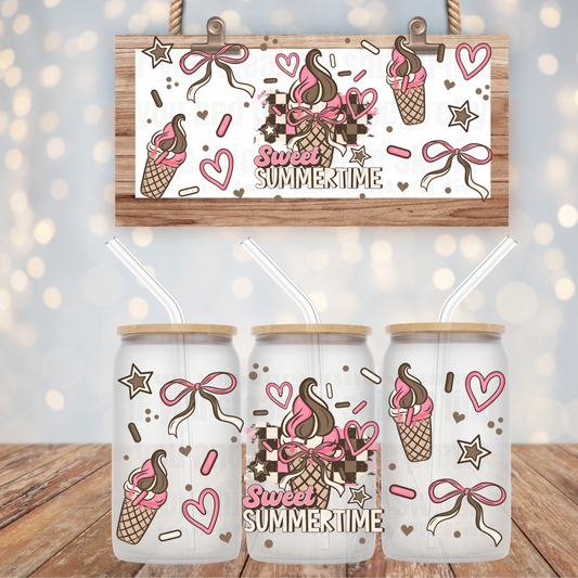 COQUETTE SWEET SUMMERTIME  UV DTF CUP WRAP