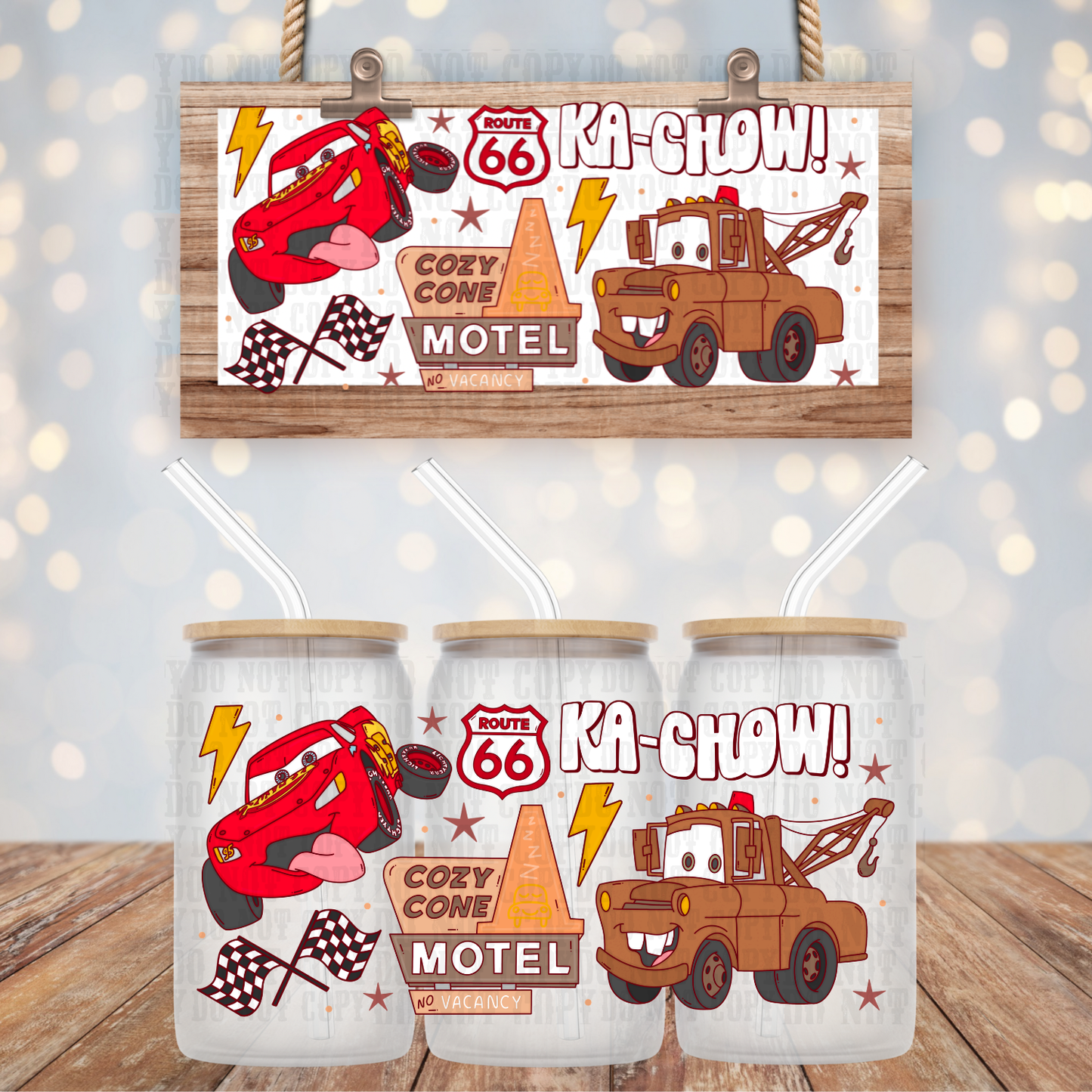Race  UV DTF CUP WRAP