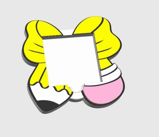 Pencil Bow Sticky Note Holder | Desk Decor | Desk Accessories