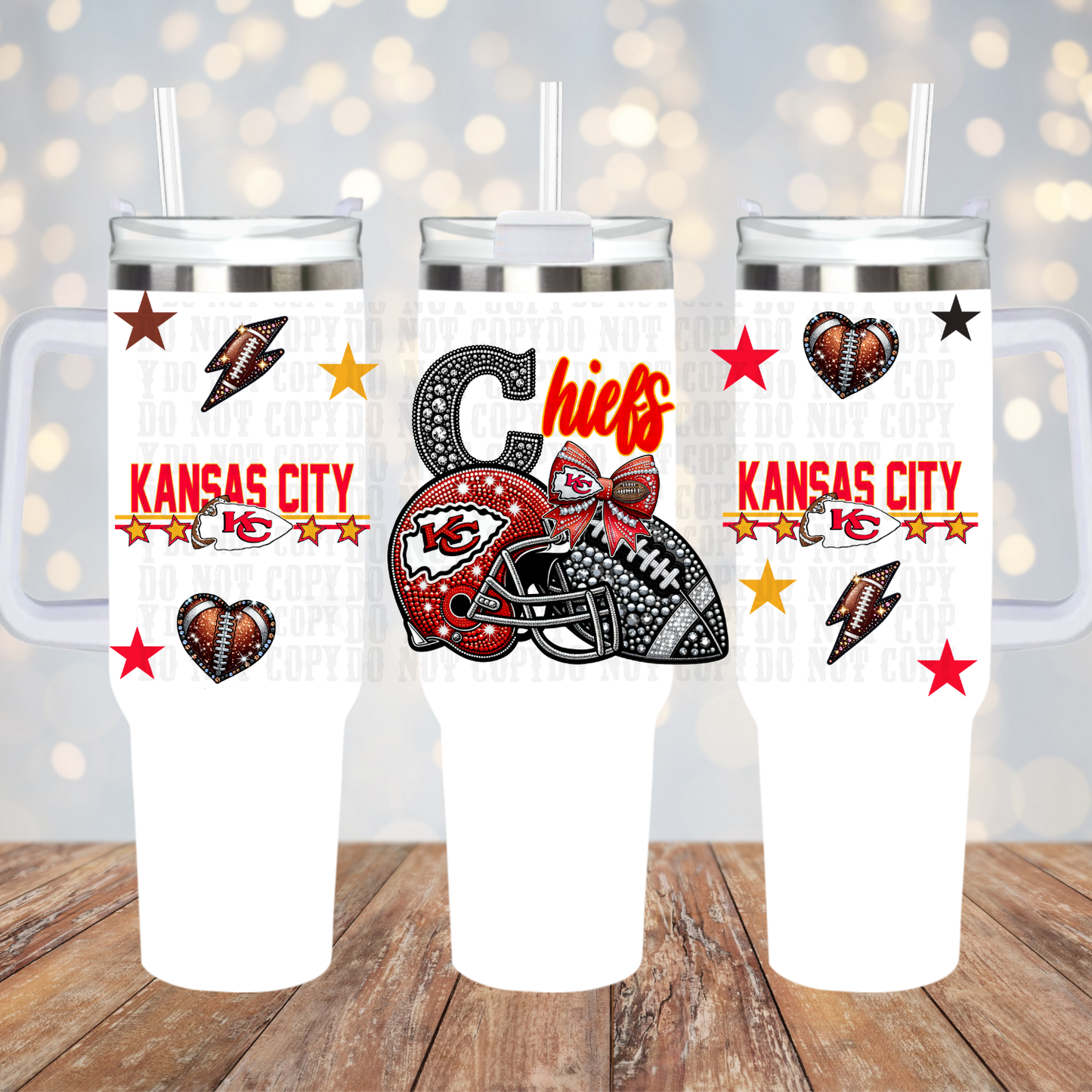 40oz 2026 Faux Rhinestone  Bundle UV DTF CUP WRAP