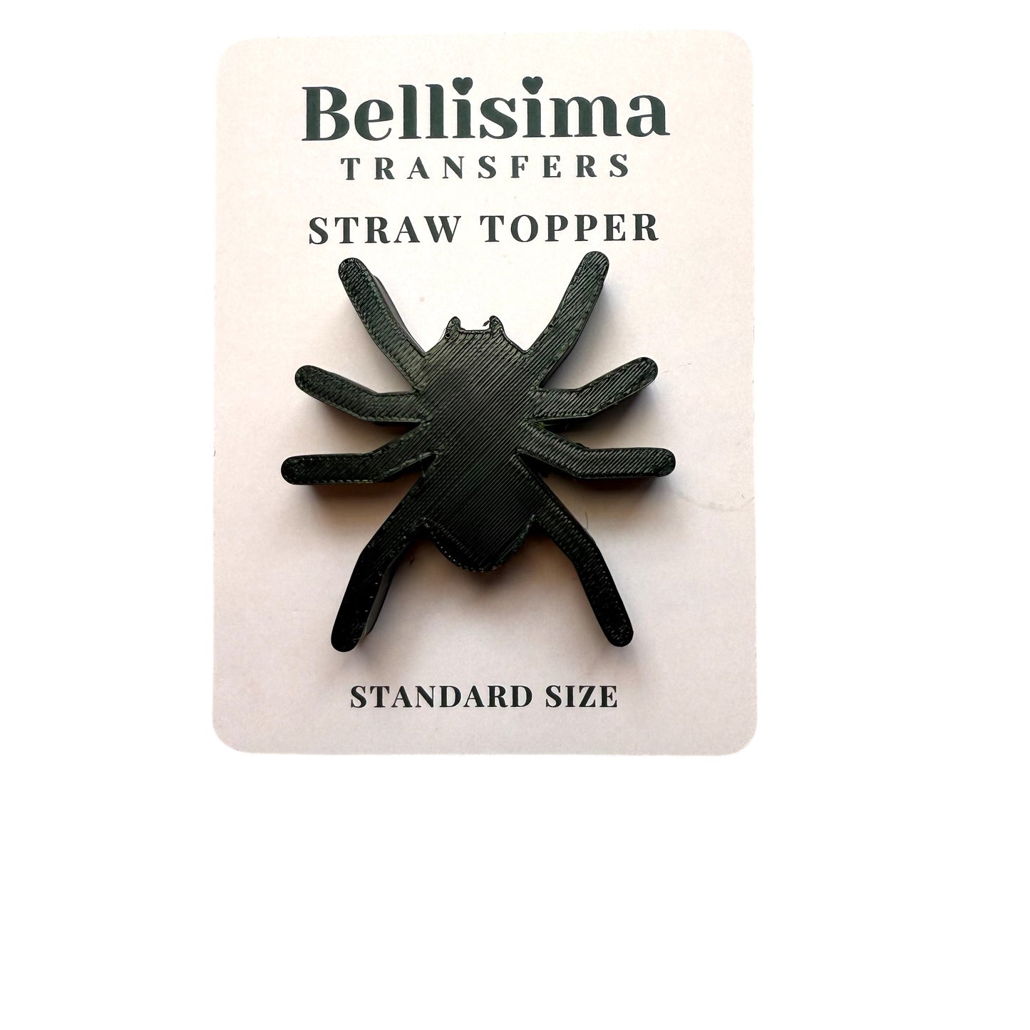 3D SPIDER STRAW TOPPER  STANDARD SIZE