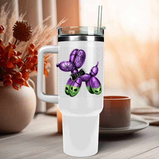 40oz FRANKIE-STEIN BALLOON DOG UV DTF CUP Decal