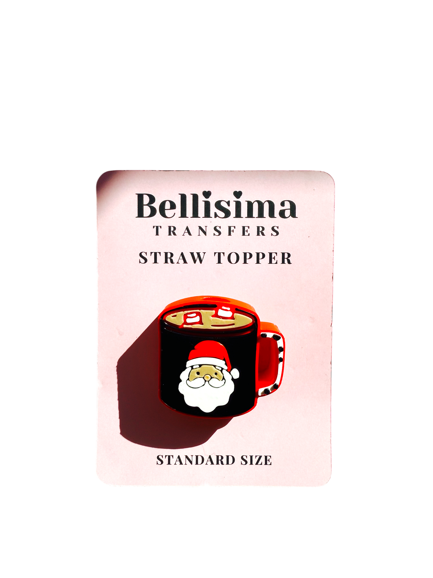 3D SANTA MUG Straw Topper Standard or Stanley