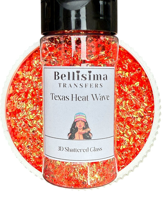 TEXAS HEATWAVE 3D Shattered Glass GLITTER