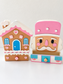 Pink Nutcracker or Gingerbread House Pen Holder with Drawer | Christmas Desk Organizer