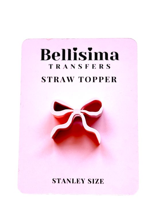 ๐Dainty Bow Straw Topper โ 3D Printed Tumbler Accessory | Standard or Stanley Size