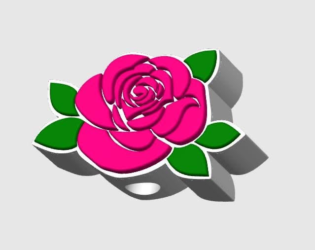 ROSE Straw Topper – 3D Printed Tumbler Accessory | Standard or Stanley
