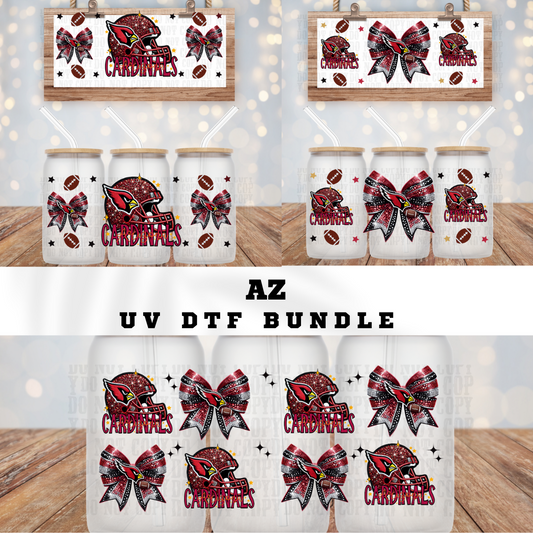 COQUETTE AZ FOOTBALL BUNDLE UV DTF CUP WRAP