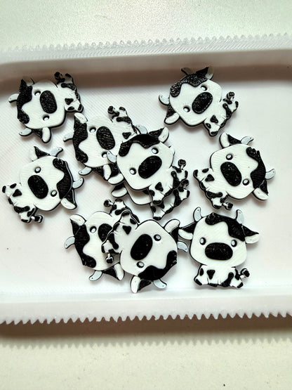 Flat Back Lid Charms – Cutesy Cow