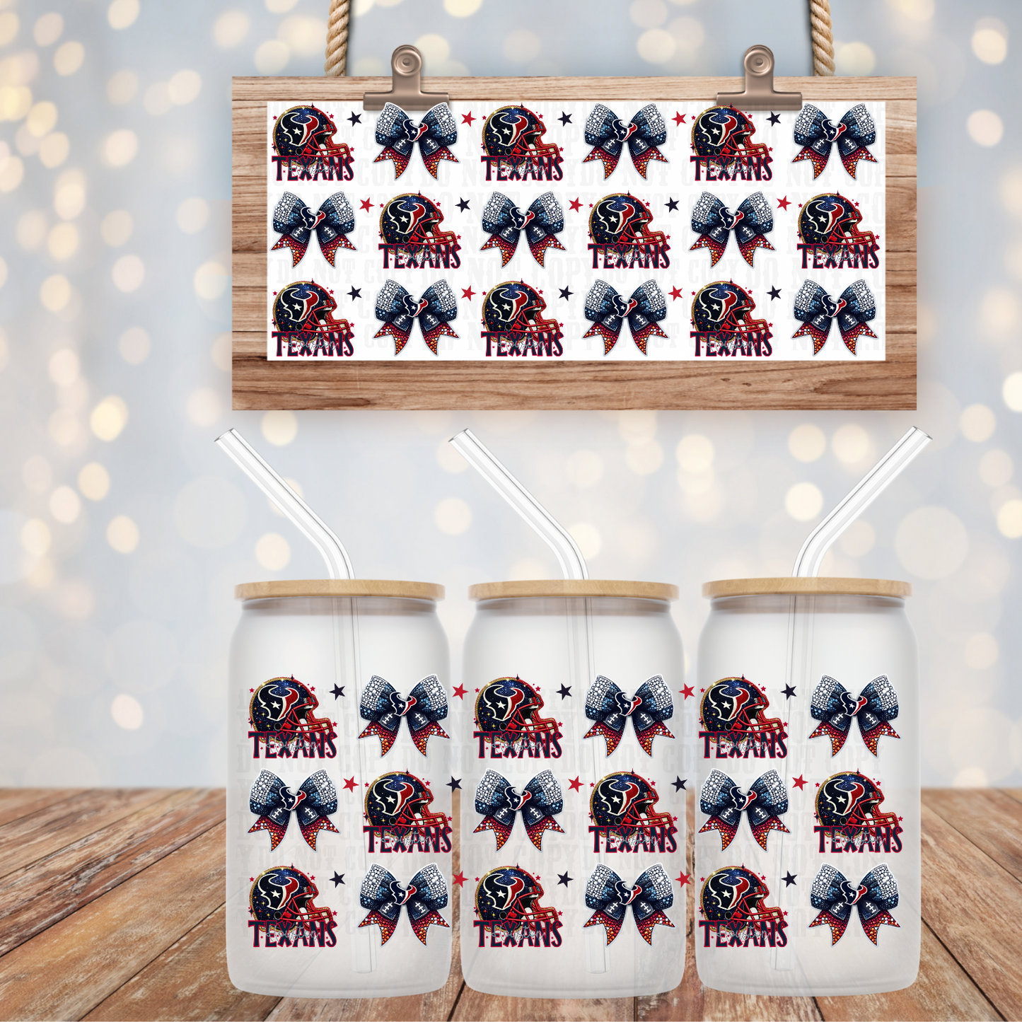 COQUETTE H-Town BUNDLE UV DTF CUP WRAP