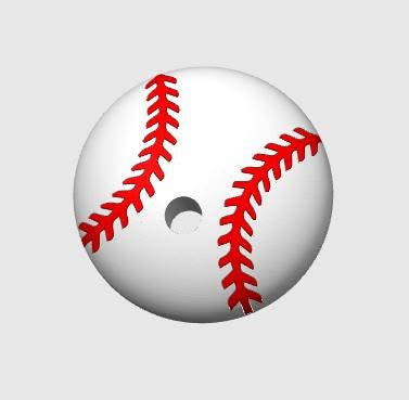16oz Baseball   Lid– 3D Printed Tumbler Lid Accessory