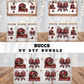 COQUETTE BUCCS FOOTBALL BUNDLE UV DTF CUP WRAP