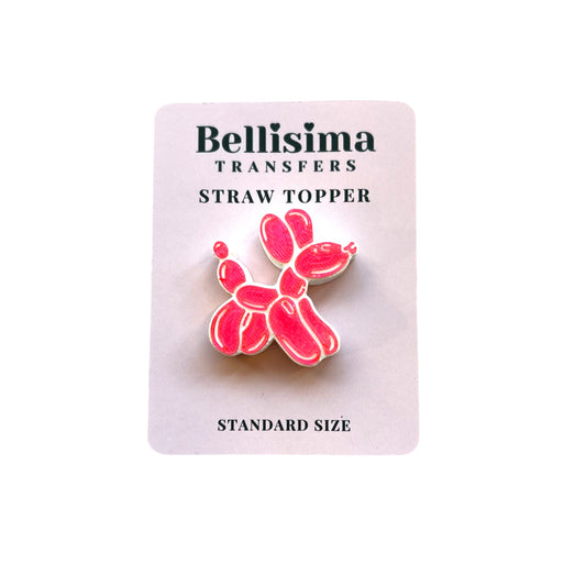 Balloon Pup 3D Straw TOPPER