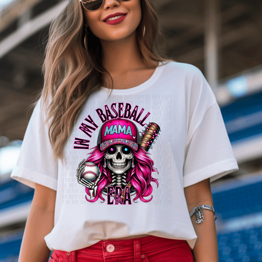 BASEBALL MOM SKELLY  DTF