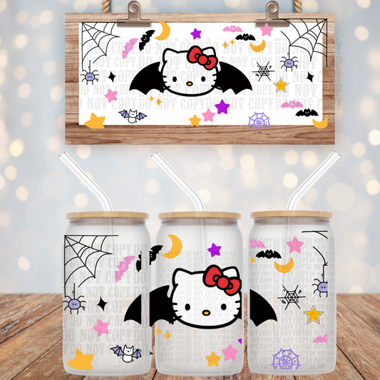 BATTY KITTY  UV DTF CUP WRAP