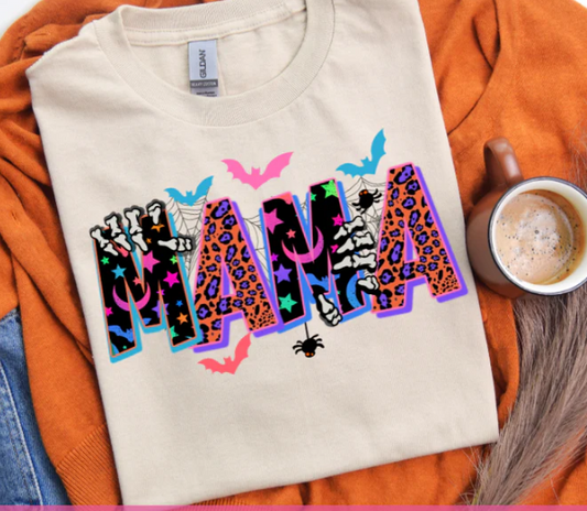 FULL COLOR SCREEN PRINT- NEON BATTY MAMA