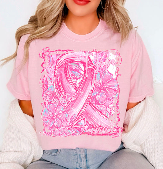 PINK RIBBON AWARENESS  DTF
