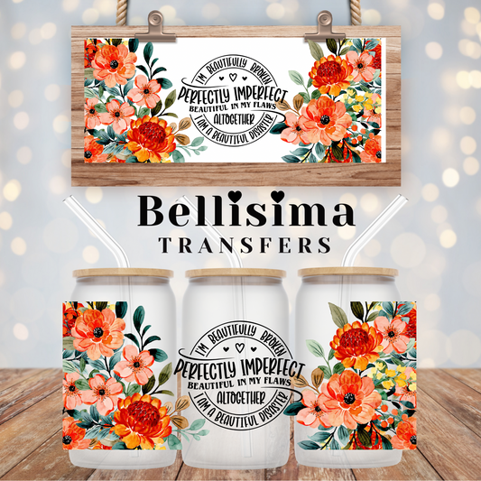 Beautifully Broken UV DTF Cup Wrap