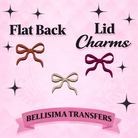 FALL BOWS  Flat Back Lid Charms