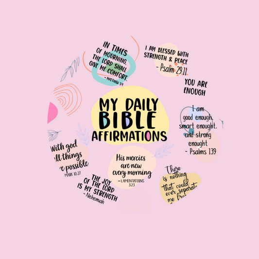 Bible Affirmations  UV DTF Lid Decal