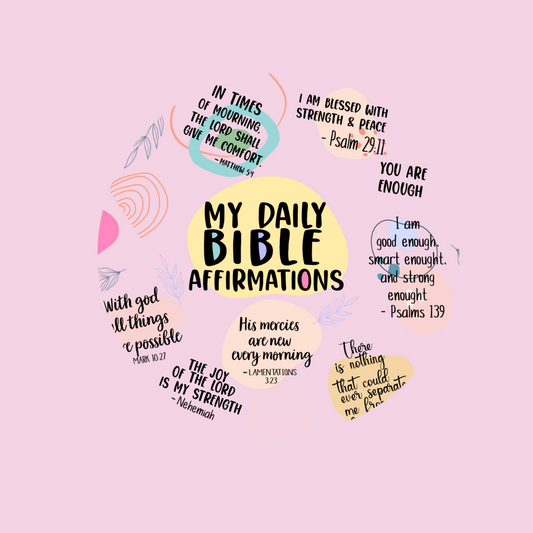 Bible Affirmations UV DTF Lid Decal