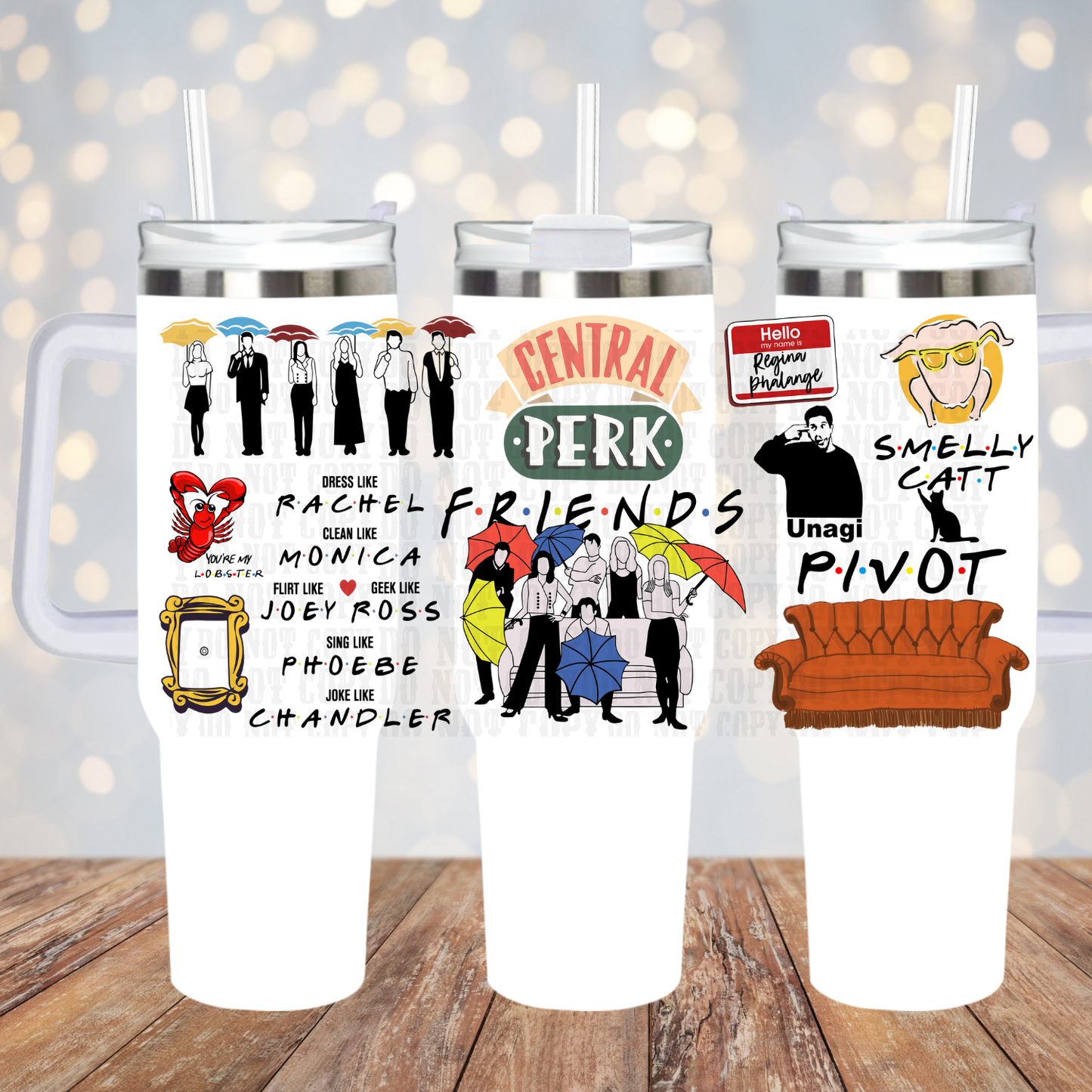 40oz PERK UP UV DTF CUP WRAP