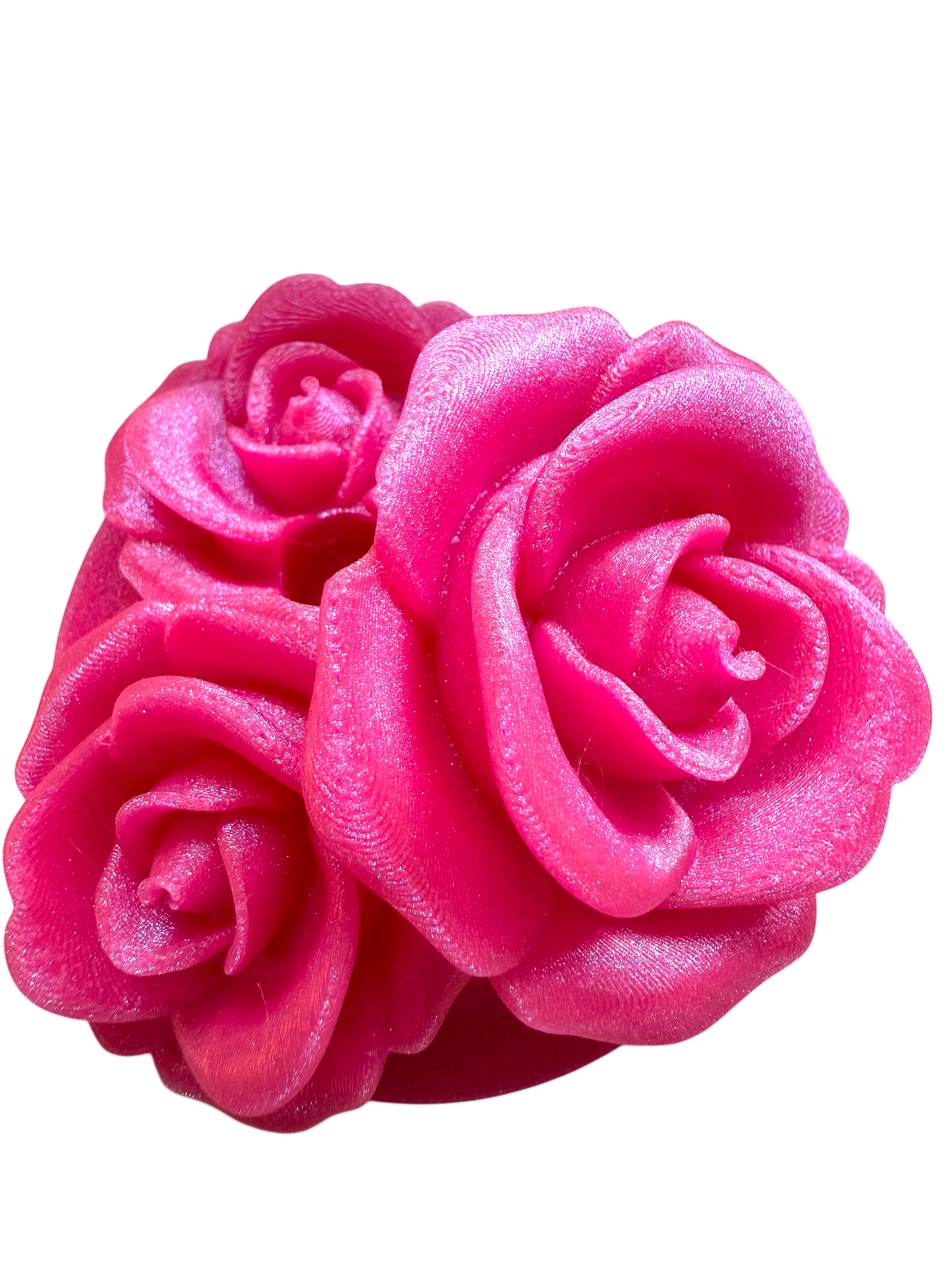 🌹16oz Triple Rose Lid Topper – 3D Printed Floral Straw Topper | Tumbler Accessory