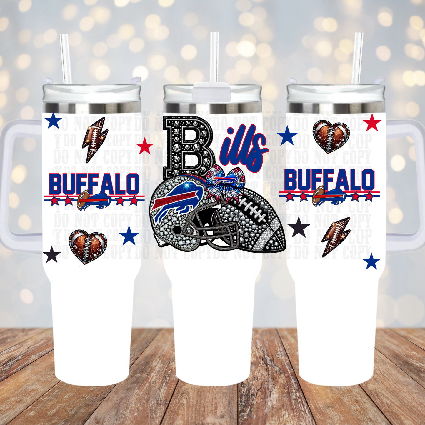40oz 2026 Faux Rhinestone  Bundle UV DTF CUP WRAP