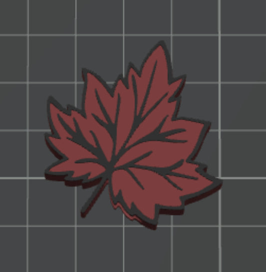 3D Fall Leaf Straw Topper Standard or Stanley Size