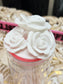 🌹16oz Triple Rose Lid Topper – 3D Printed Floral Straw Topper | Tumbler Accessory
