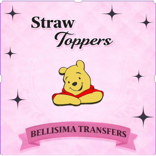 3D Honey Bear STRAW TOPPER STANDARD SIZE OR STANLEY