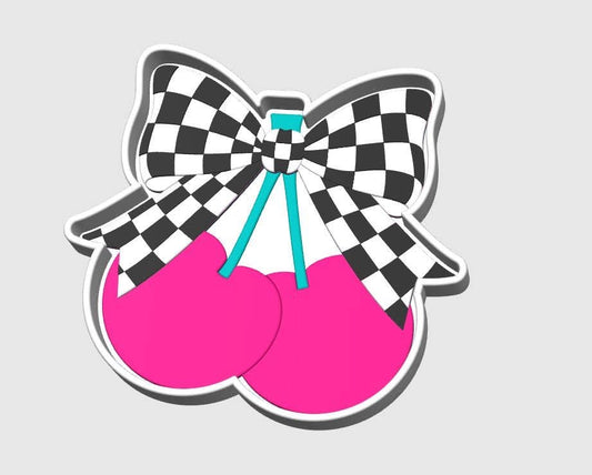 CHERRY CHECKER Trinket Tray | Cute 3D Printed Catch-All Dish