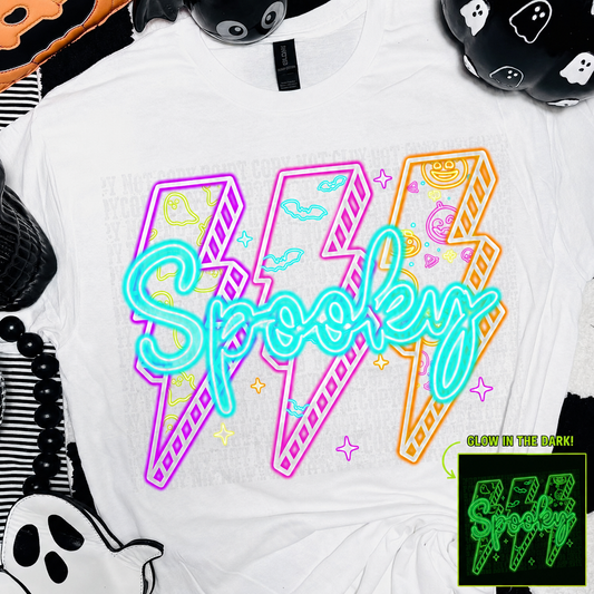 Glow in the Dark NEON BOLT DTF