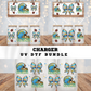 COQUETTE CHARGER FOOTBALL BUNDLE UV DTF CUP WRAP