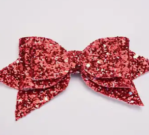 Glitter Bow Straw Toppers