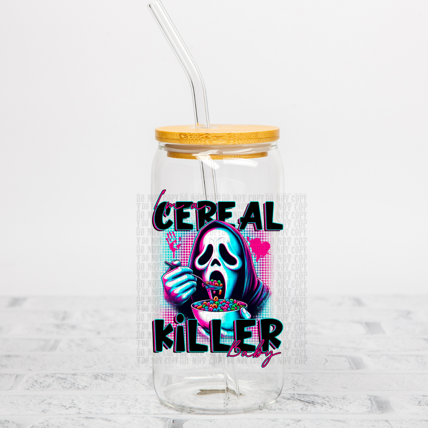 Cereal Killer UV DTF Cup Wrap