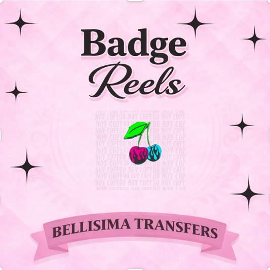 Cherry Flame Badge Reel Blank