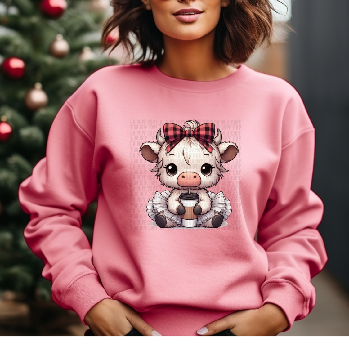 Coffee Lover Cow Sweatshirt