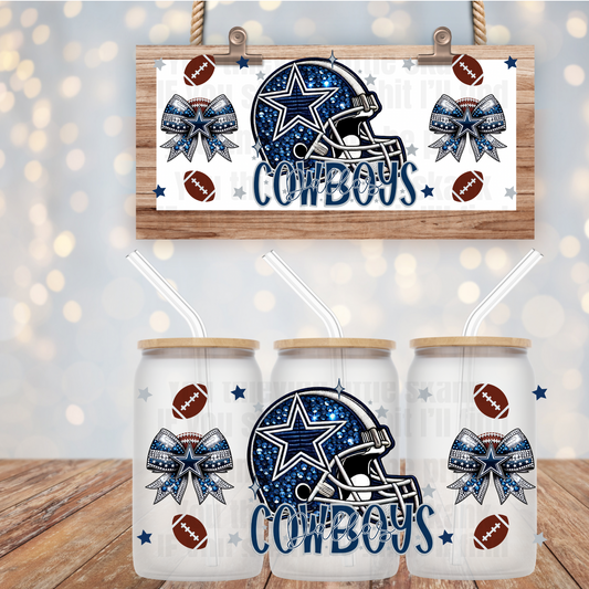 Cowboys UV DTF Cup Wrap