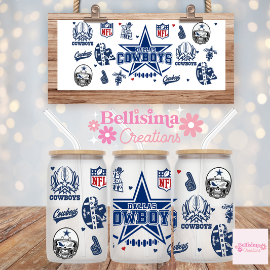 Blue Star Cup Wrap UV DTF