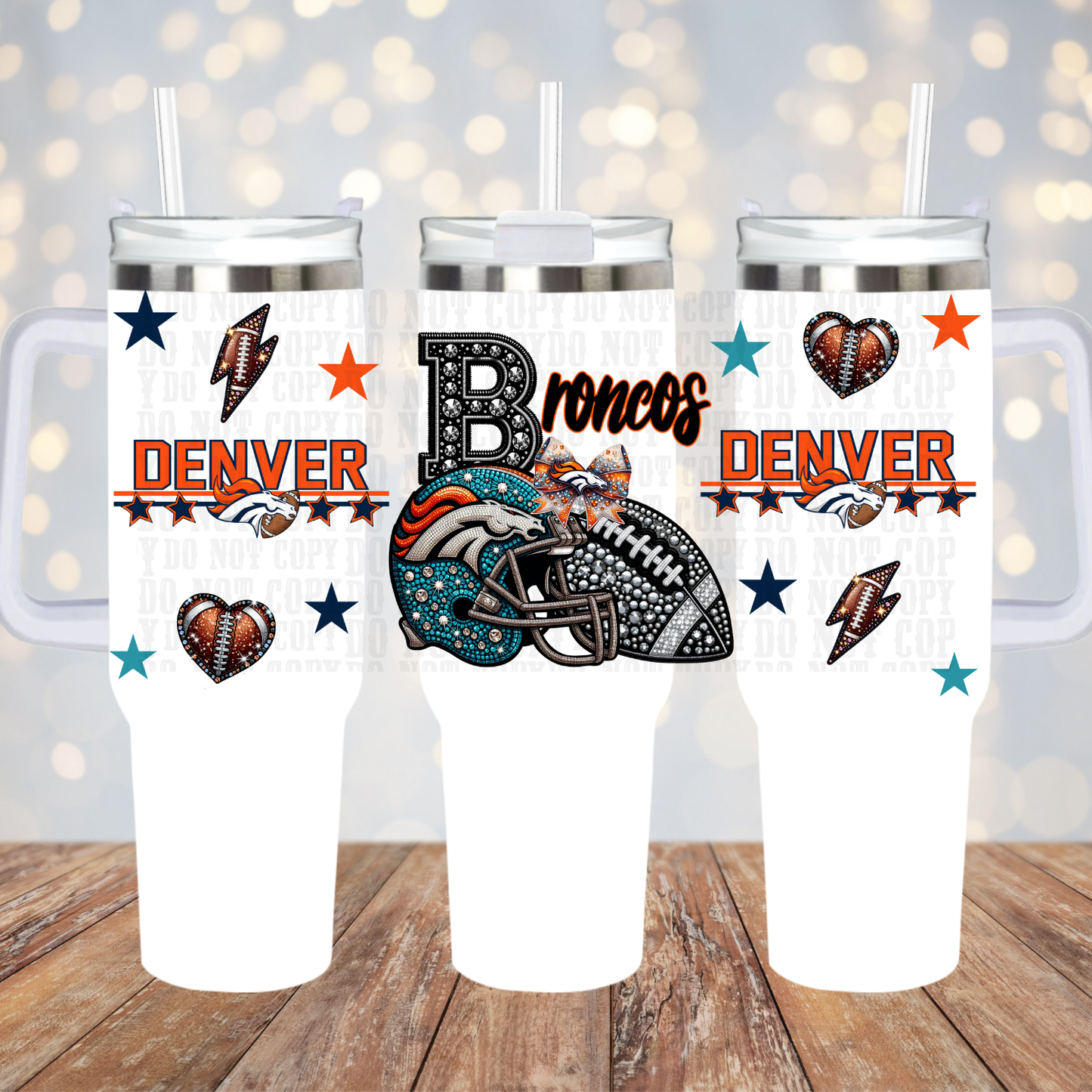 40oz 2026 Faux Rhinestone  Bundle UV DTF CUP WRAP