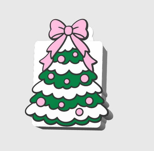 Bow Holiday Tree  Pen Holder |Makeup Brush Holder|Cute 3D Printed Desk Organizer