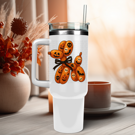 40oz HALLO-WEENIE BALLOON DOG UV DTF CUP Decal