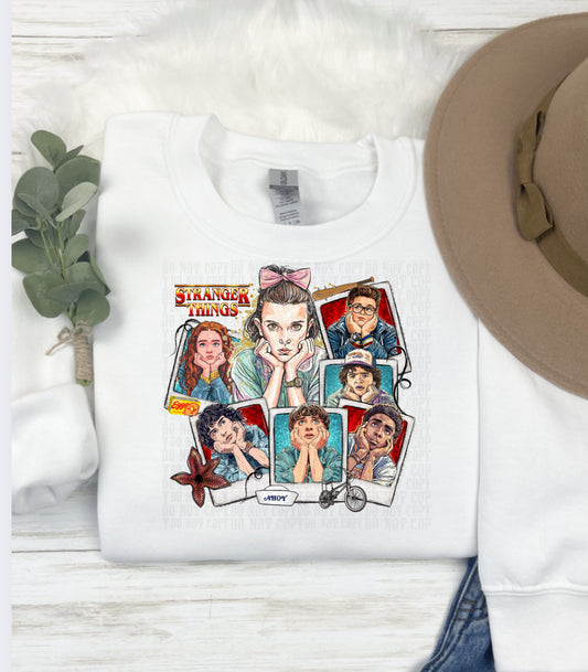 Stranger Polaroids  DTF