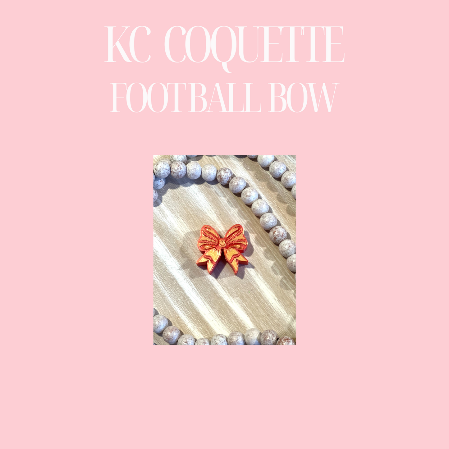 3D  FOOTBALL TEAMS COLORS BOW Straw Topper- STANDARD