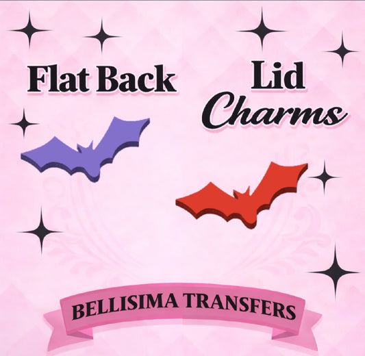 BATS  Flat Back Lid Charms