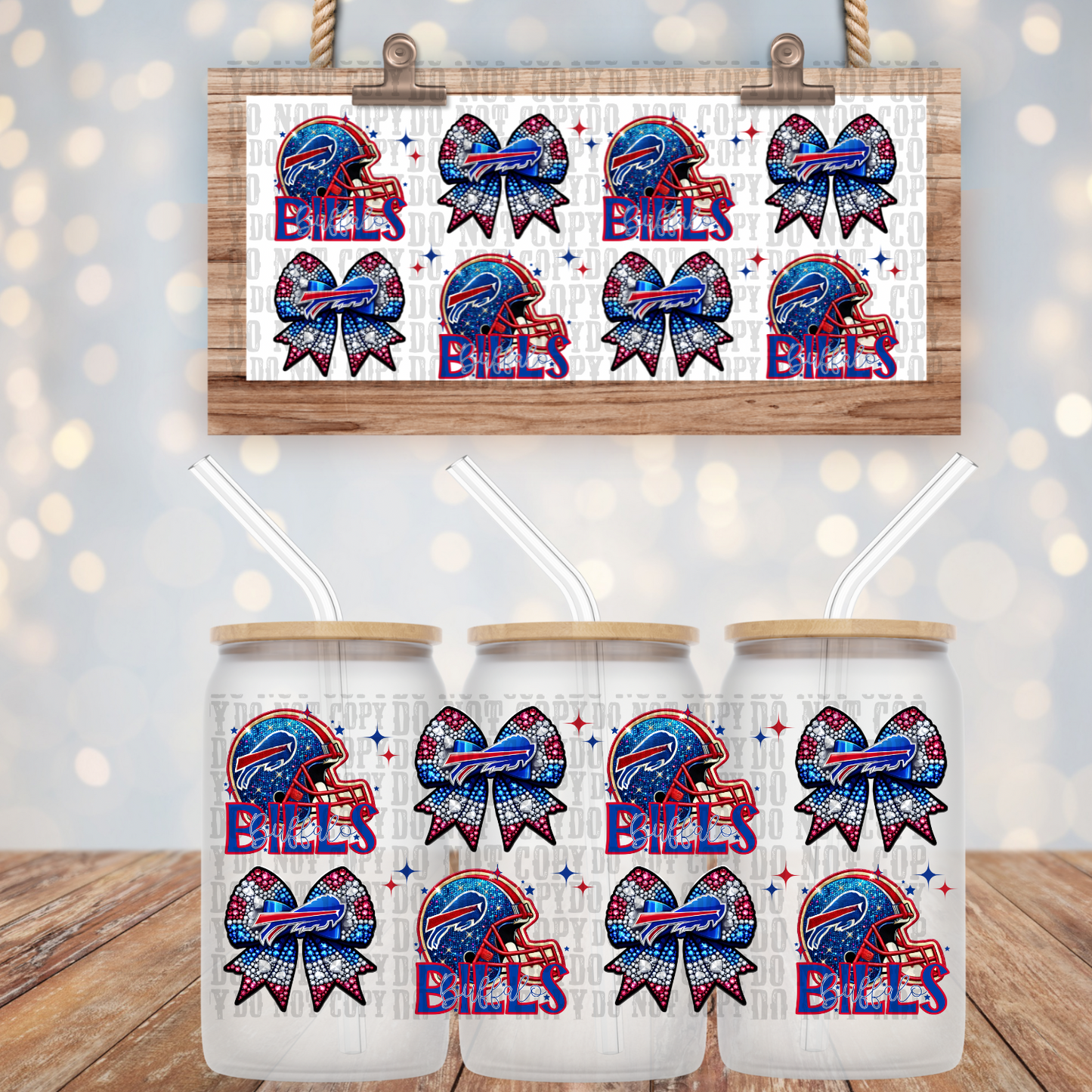 Dolla-Bills Coquette Bundle 16oz UV DTF CUP WRAP